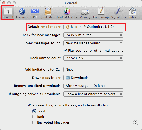 how to switch email accounts in outlook for mac