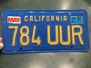 california license plate sticker colors by year